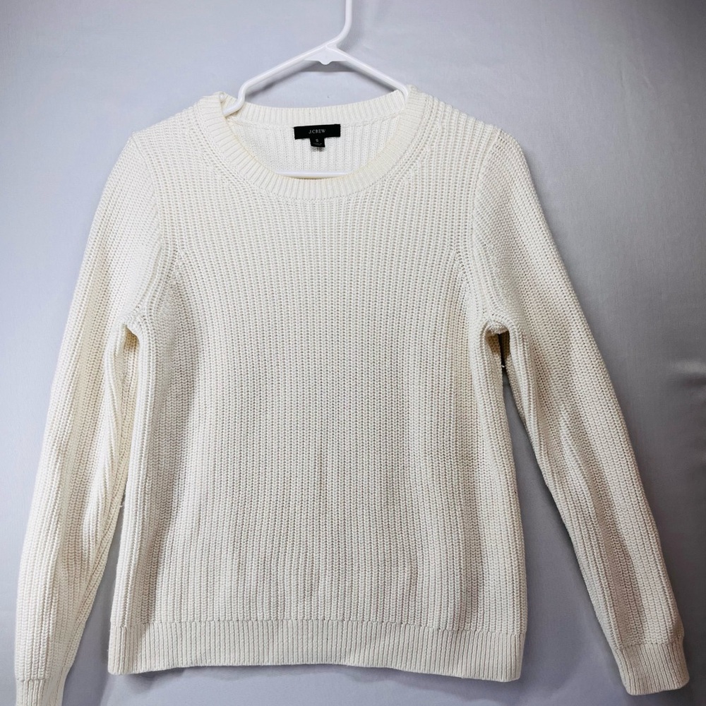 J. Crew Cream Crew Neck‎ Sweater